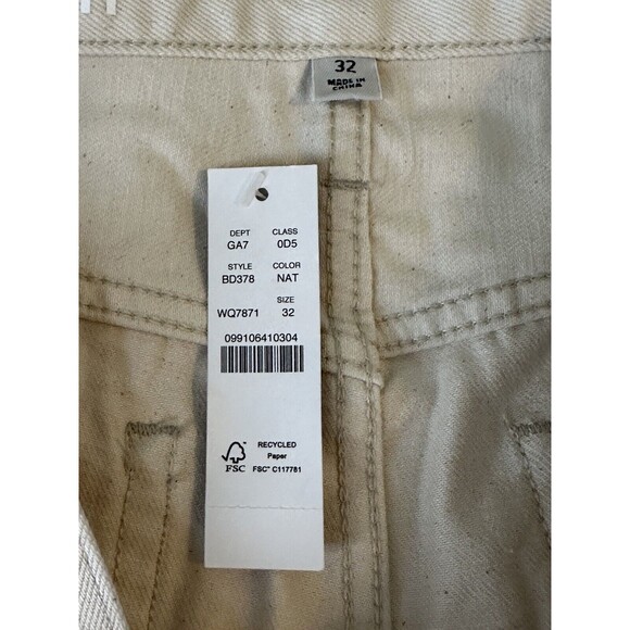 J. CREW Full Length Classic Straight Jeans Cream Ecru Women's SIZE 32 NWT - Picture 3 of 10